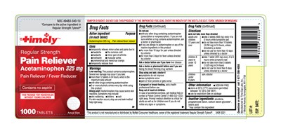 Acetaminophen Tablet 325 mg-1000ct-Label.jpg Acetaminophen Tablet 325 mg 1000ct Label